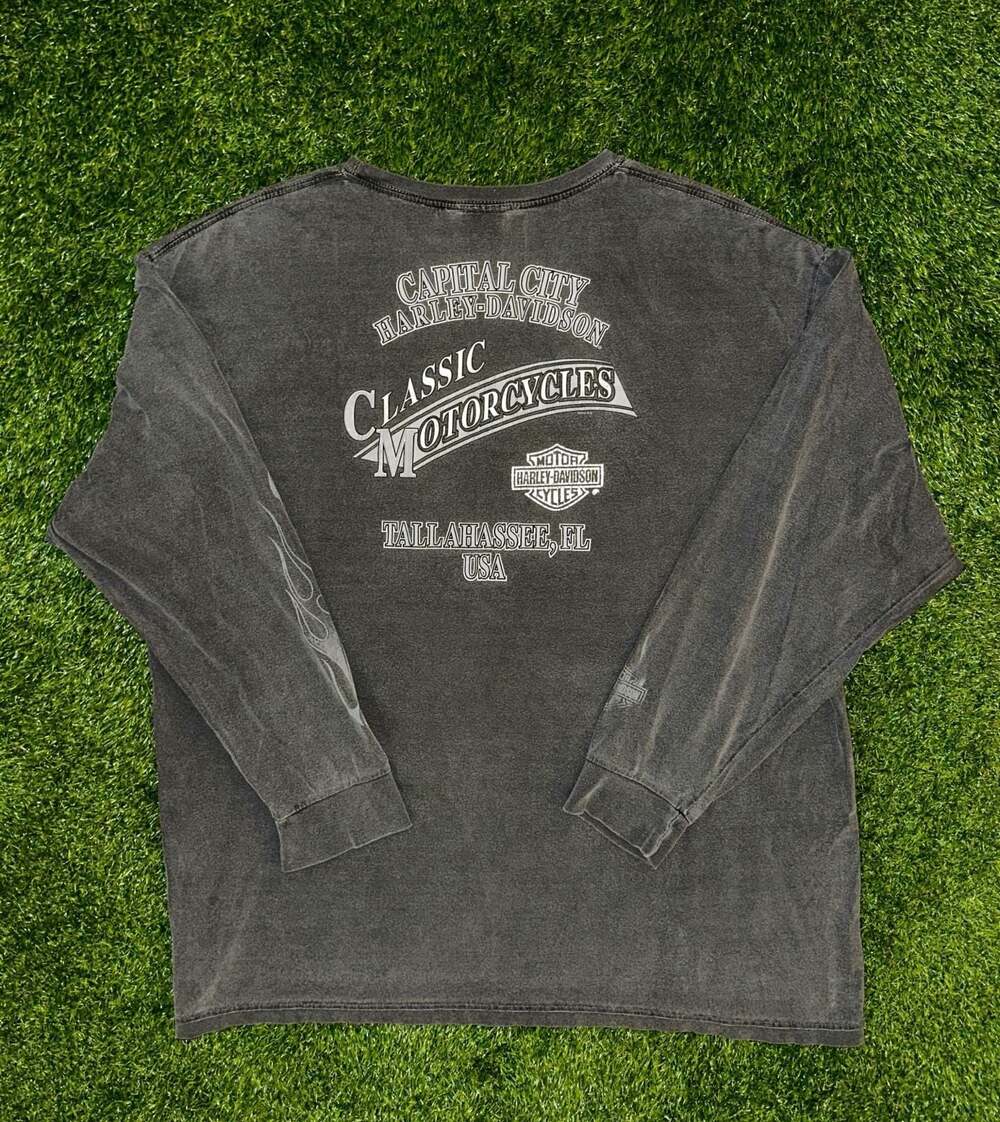 Harley-Davidson Capital City Tallahassee FL Long Sleeve Graphic T-Shirt - Picture 3 of 5